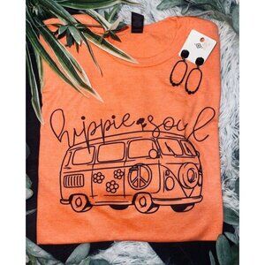 Hippie Soul Van T-Shirt Short Sleeve Size LARGE